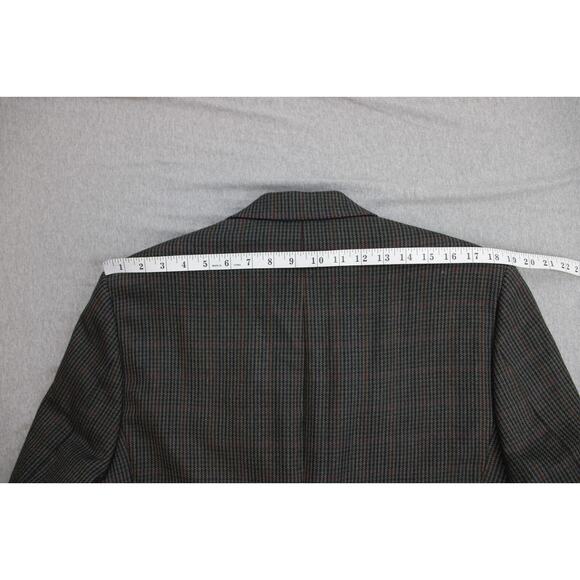 Lauren Ralph Lauren Blazer Mens 40R Gray Houndstooth 2 Button Single Breasted - Picture 10 of 10